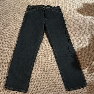 New without tags Dickies dark blue denim Men’s 38x34 relaxed fit carpenter jeans